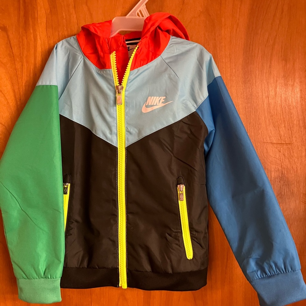 Nike Red and Blue color block toddler boys Jacket